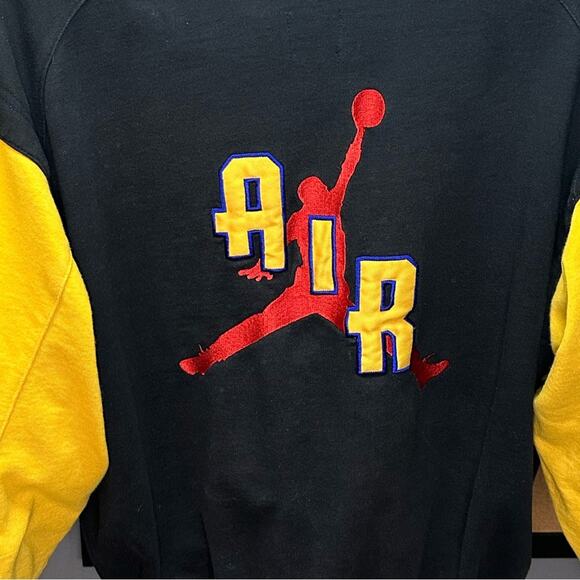 Vintage Nike Air Jordan Sweatshirt Hoodie Mens Size Small OG Flight Swoosh 90s - Picture 7 of 9